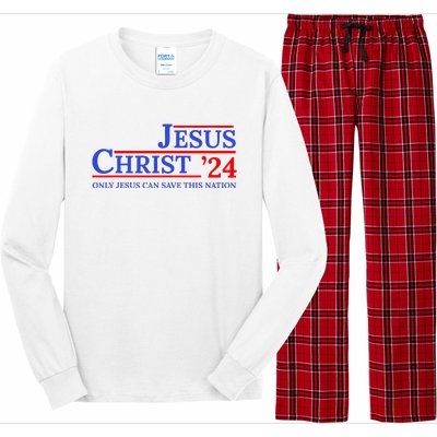 Jesus Christ 24 Only Jesus Can Save This Nation Long Sleeve Pajama Set