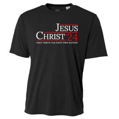 Jesus Christ 2024 Only Jesus Can Save This Nation Cooling Performance Crew T-Shirt