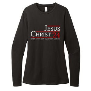 Jesus Christ 2024 Only Jesus Can Save This Nation Womens CVC Long Sleeve Shirt