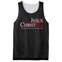 Jesus Christ 2024 Only Jesus Can Save This Nation Mesh Reversible Basketball Jersey Tank