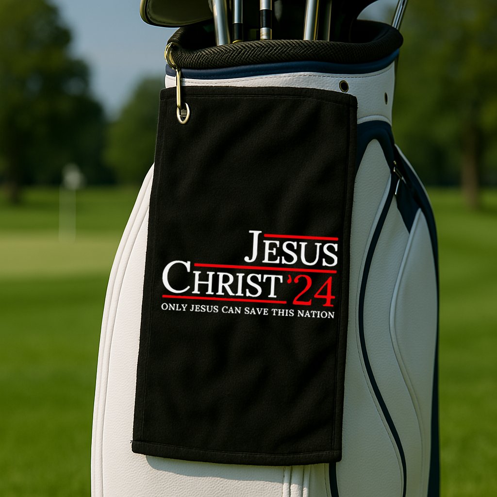 Jesus Christ 2024 Only Jesus Can Save This Nation Golf Towel