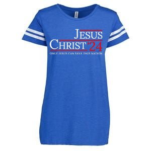 Jesus Christ 2024 Only Jesus Can Save This Nation Enza Ladies Jersey Football T-Shirt