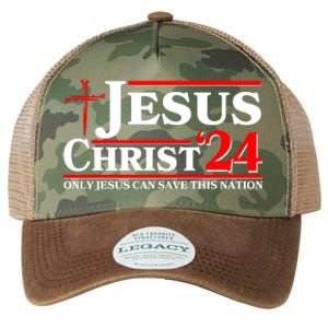 Jesus Christ 2024: The Ultimate Redeemer Only Jesus Can Save This Nation Legacy Tie Dye Trucker Hat