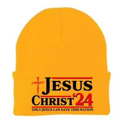 Jesus Christ 2024: The Ultimate Redeemer Only Jesus Can Save This Nation Knit Cap Winter Beanie