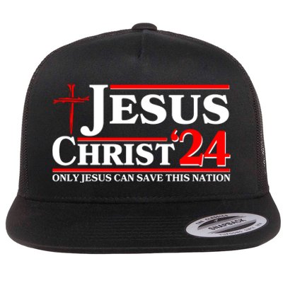 Jesus Christ 2024: The Ultimate Redeemer Only Jesus Can Save This Nation Flat Bill Trucker Hat