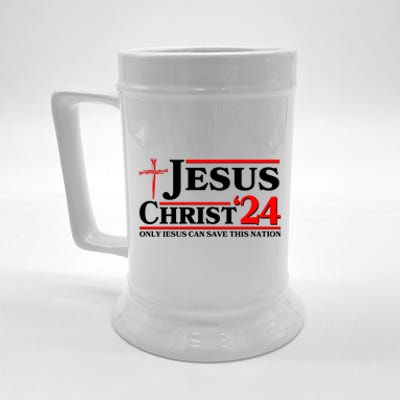 Jesus Christ 2024: The Ultimate Redeemer Only Jesus Can Save This Nation Beer Stein