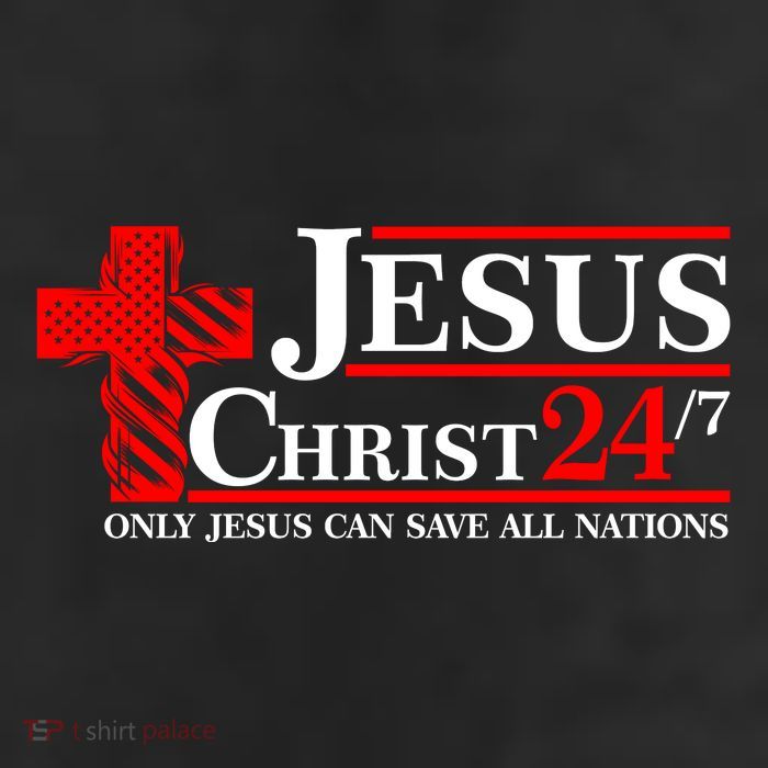 Jesus Christ 2024 24/7 Only Jesus Can Save All Nations Christian Catholic Cross 11oz C Handle Ceramic Mug