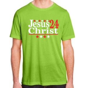 Jesus Christ 2024 Political Election Parody Gift Adult ChromaSoft Performance T-Shirt