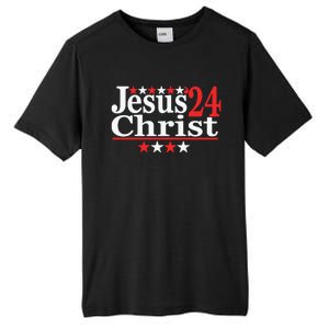 Jesus Christ 2024 Political Election Parody Gift Tall Fusion ChromaSoft Performance T-Shirt