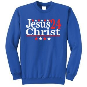 Jesus Christ 2024 Political Election Parody Gift Sweatshirt