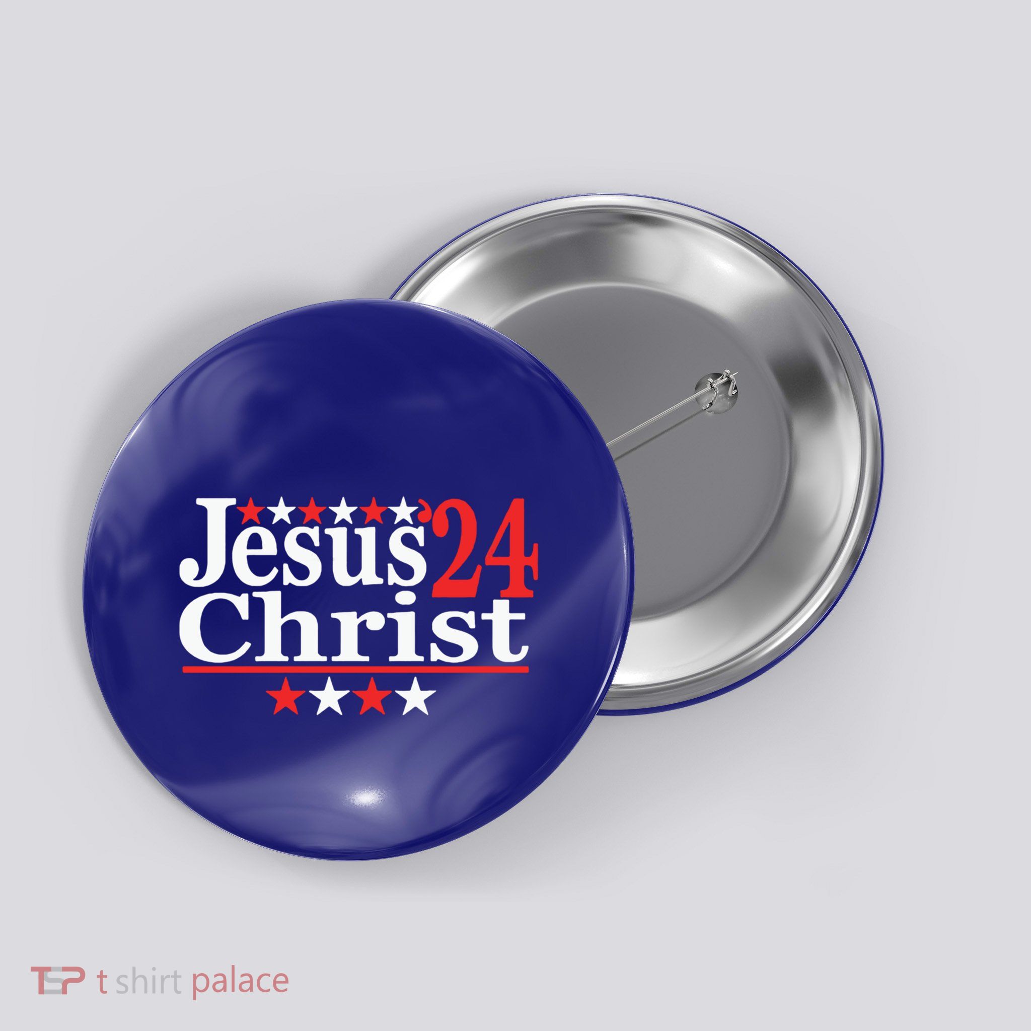 Jesus Christ 2024 Political Election Parody Gift Button