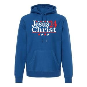 Jesus Christ 2024 Political Election Parody Gift Premium Hoodie