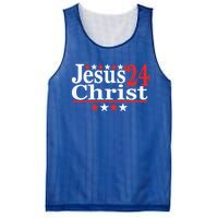 Jesus Christ 2024 Political Election Parody Gift Mesh Reversible Basketball Jersey Tank