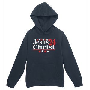 Jesus Christ 2024 Political Election Parody Gift Urban Pullover Hoodie