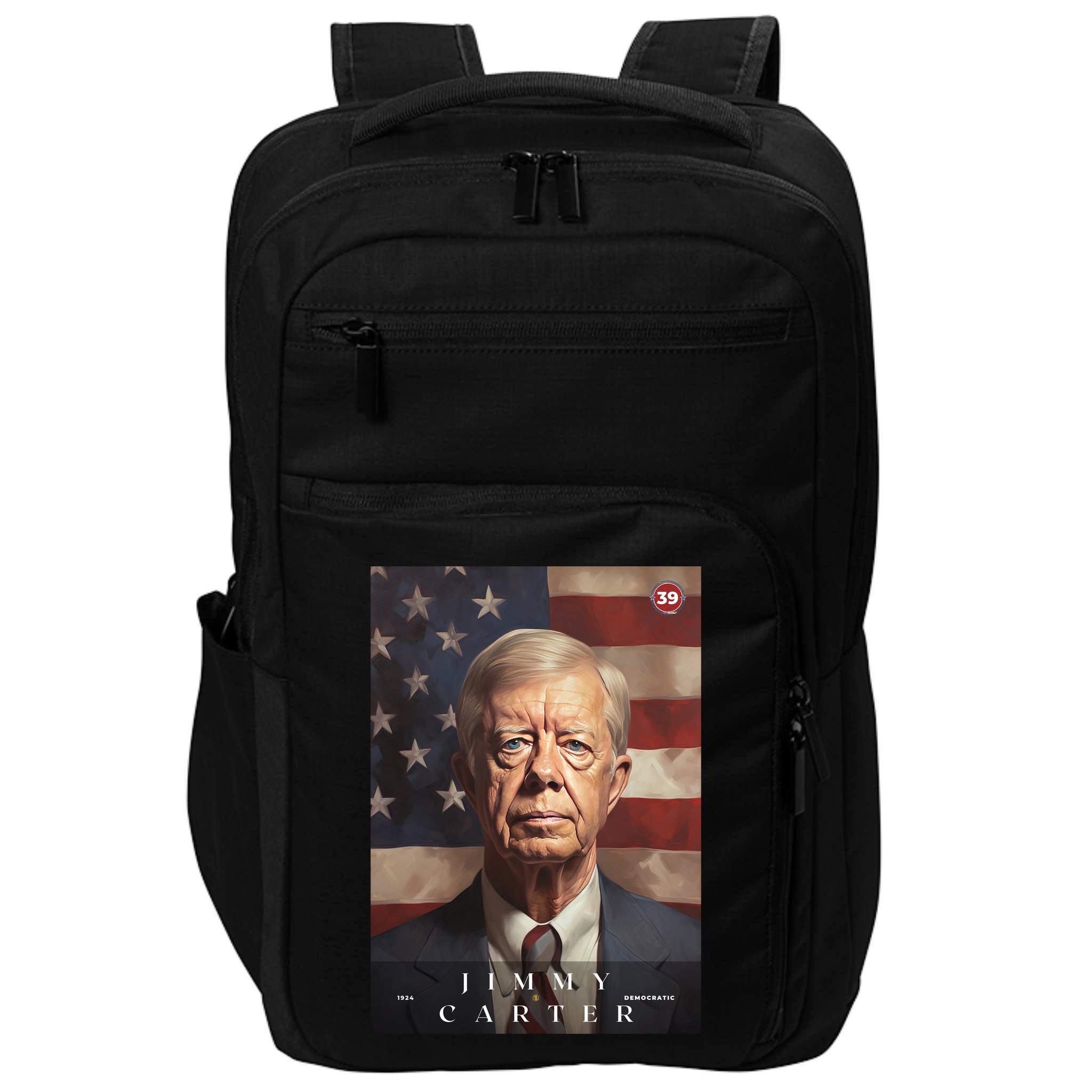 Jimmy Carter 39th President Of The United States Portrait Impact Tech Backpack