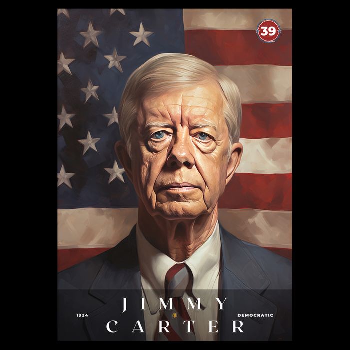 Jimmy Carter 39th President Of The United States Portrait Impact Tech Backpack