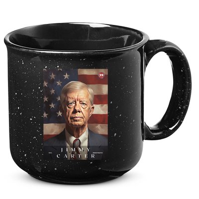Jimmy Carter 39th President Of The United States Portrait 15oz Campfire Ceramic Mug