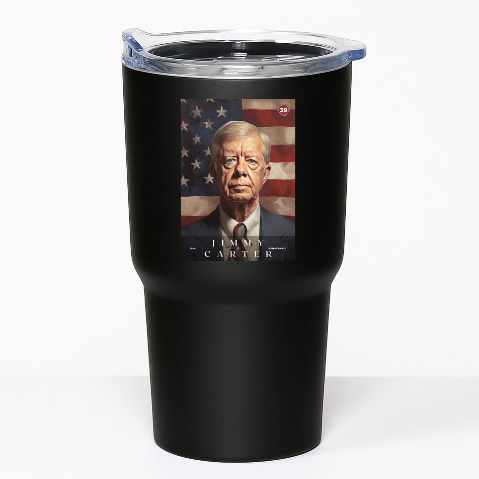 Jimmy Carter 39th President Of The United States Portrait Tumbler