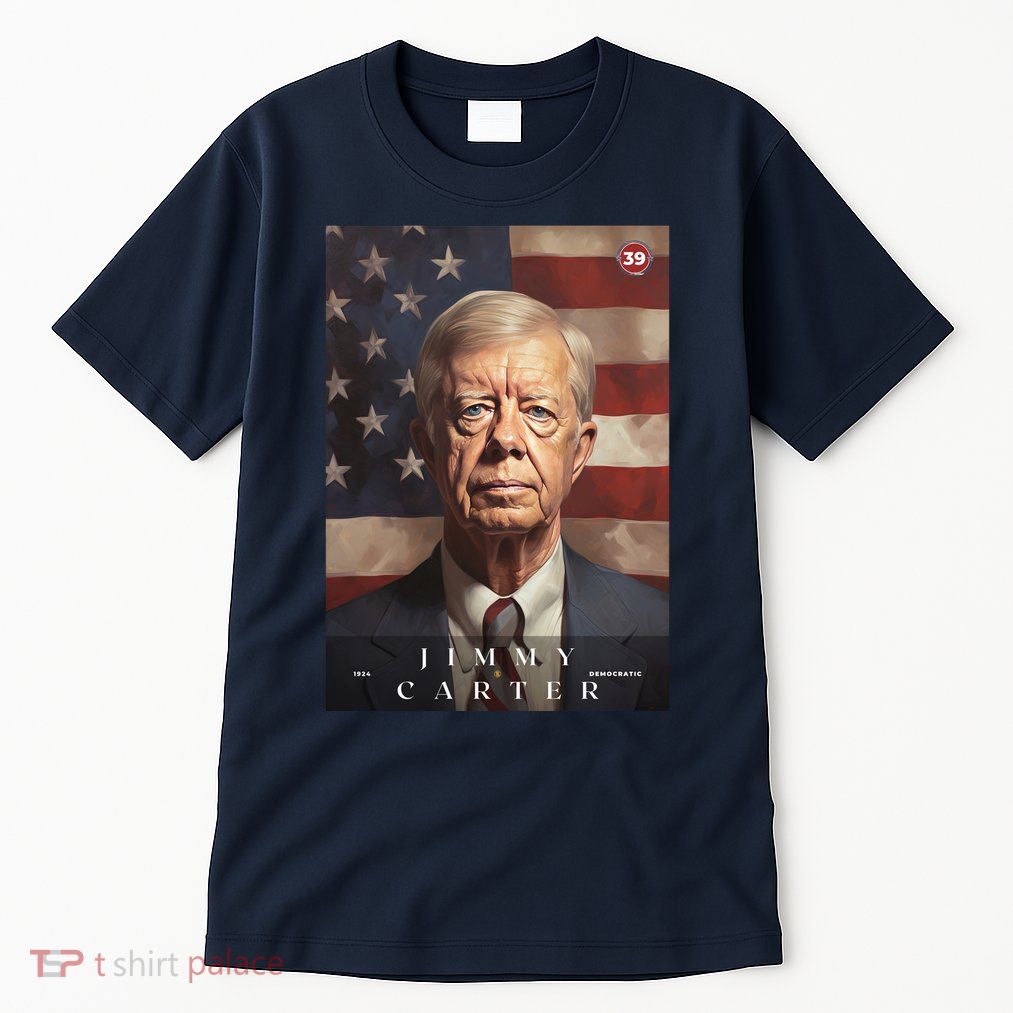 Jimmy Carter 39th President Of The United States Portrait Tall T-Shirt