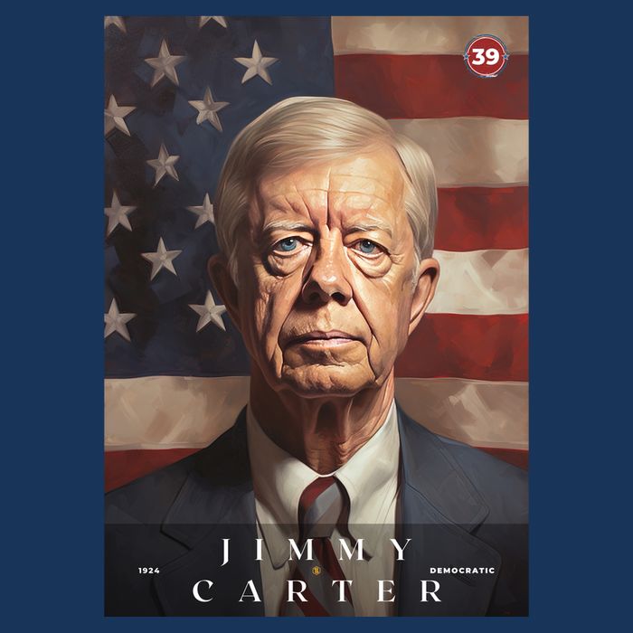 Jimmy Carter 39th President Of The United States Portrait Baby Bodysuit