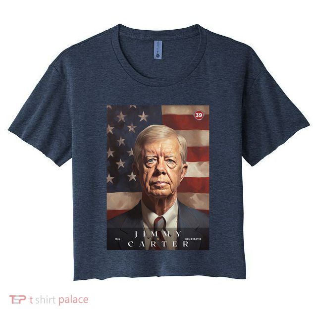 Jimmy Carter 39th President Of The United States Portrait Crop Top