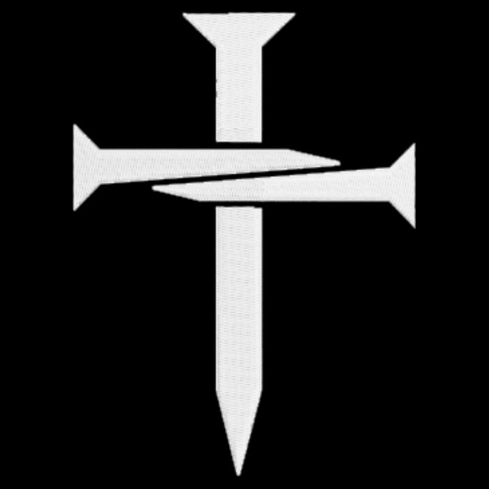 Jesus Christ 3 Nails Cross Christian Hope Faith Love Embroidered Embroidered Tank Top