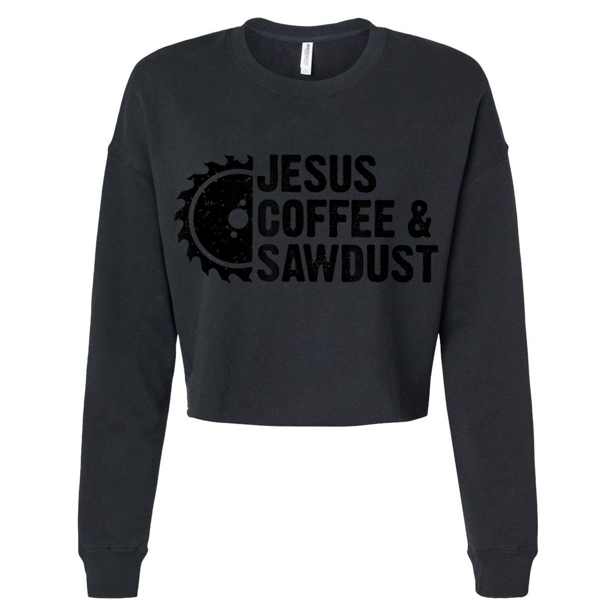 Jesus Coffee &Amp; Sawdust Christian Carpenter Woodworking Cooling Performance Crew T-Shirt