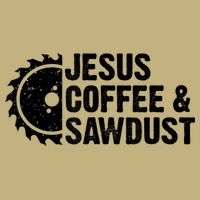 Jesus Coffee &Amp; Sawdust Christian Carpenter Woodworking Cooling Performance Crew T-Shirt