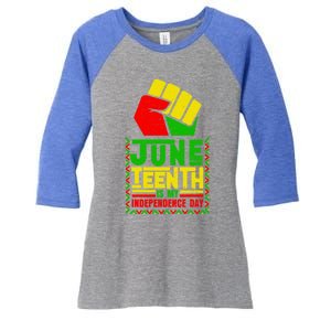 Juneteenth Celebrate African Independence Day Gift Women's Tri-Blend 3/4-Sleeve Raglan Shirt