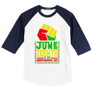 Juneteenth Celebrate African Independence Day Gift Baseball Sleeve Shirt