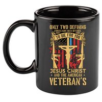 Jesus Christ And The American Veteran's 11oz C Handle Ceramic Mug