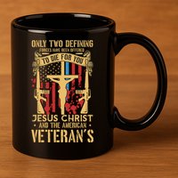 Jesus Christ And The American Veteran's 11oz C Handle Ceramic Mug