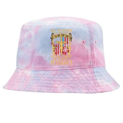 Jesus Christ And The American Veteran's Tie-Dyed Bucket Hat