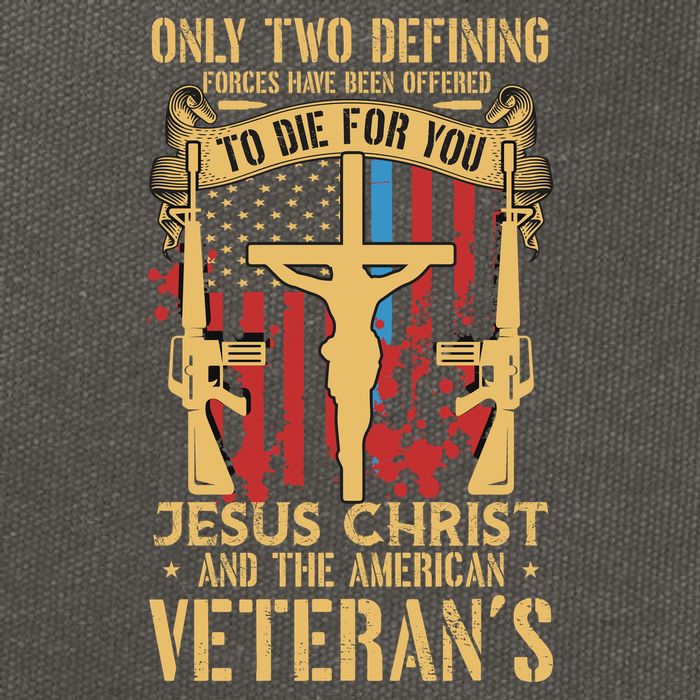 Jesus Christ And The American Veteran's Cotton Canvas Backpack