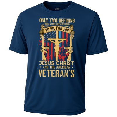 Jesus Christ And The American Veteran's Performance Shirt