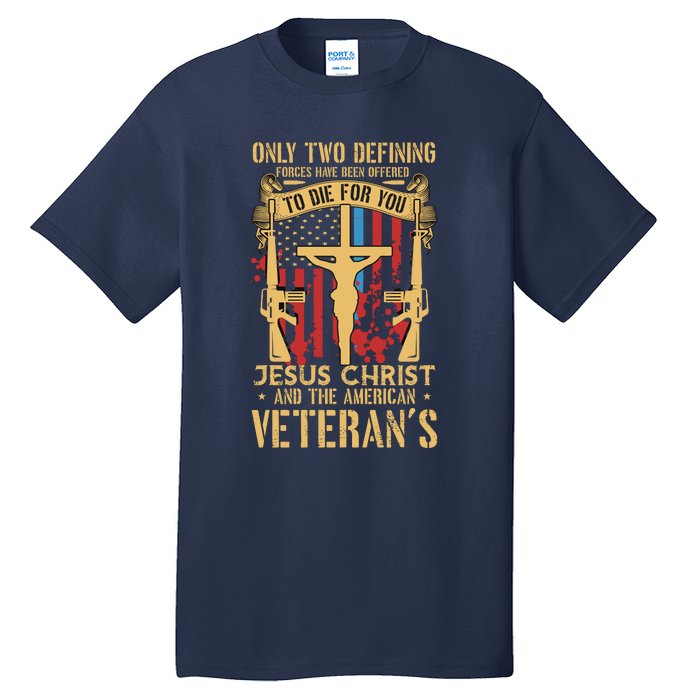 Jesus Christ And The American Veteran's Tall T-Shirt