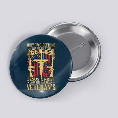 Jesus Christ And The American Veteran's Button