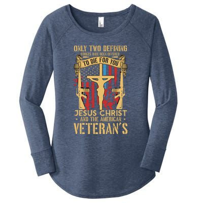 Jesus Christ And The American Veteran's Women's Perfect Tri Tunic Long Sleeve Shirt