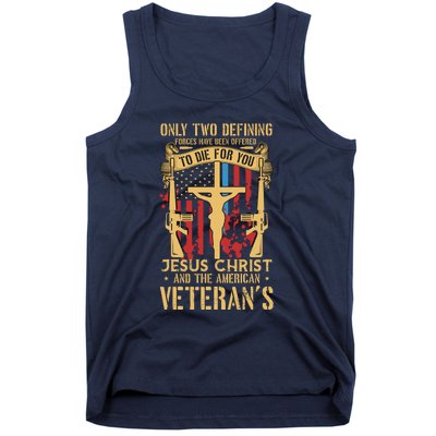 Jesus Christ And The American Veteran's Tank Top