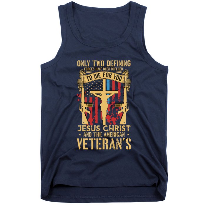 Jesus Christ And The American Veteran's Tank Top