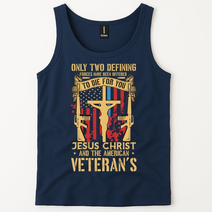 Jesus Christ And The American Veteran's Tank Top