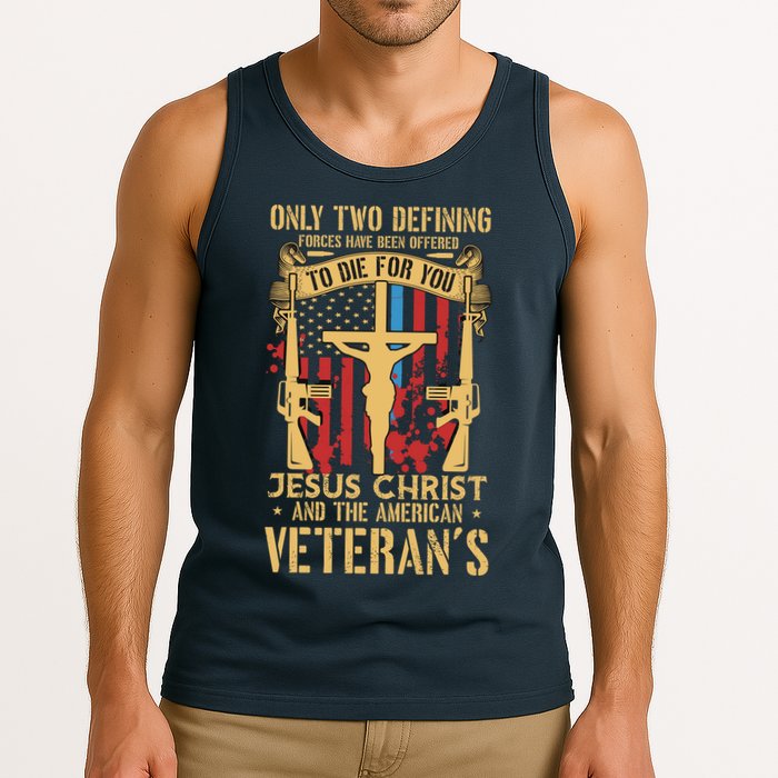 Jesus Christ And The American Veteran's Tank Top