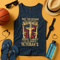 Jesus Christ And The American Veteran's Tank Top