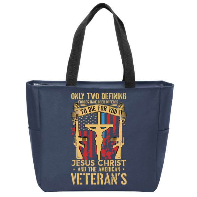 Jesus Christ And The American Veteran's Zip Tote Bag