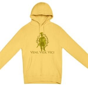 Julius Caesar Ancient Rome Veni Vidi Vici Premium Pullover Hoodie