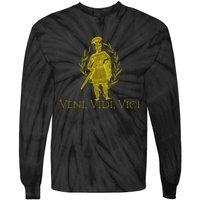 Julius Caesar Ancient Rome Veni Vidi Vici Tie-Dye Long Sleeve Shirt