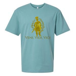 Julius Caesar Ancient Rome Veni Vidi Vici Sueded Cloud Jersey T-Shirt