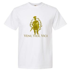 Julius Caesar Ancient Rome Veni Vidi Vici Garment-Dyed Heavyweight T-Shirt