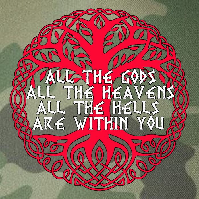 Joseph Campbell All The Gods All The Heavens All The Hells Are Within You Legacy Tie Dye Trucker Hat