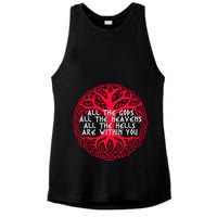 Joseph Campbell All The Gods All The Heavens All The Hells Are Within You Ladies PosiCharge Tri-Blend Wicking Tank